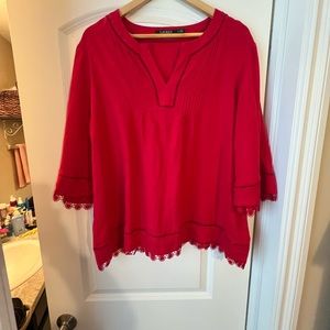 Red Ralph Lauren Linen Shirt